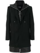 Les Hommes Hooded Jacket - Black