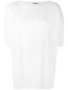 Jil Sander Ribbed T-shirt - White