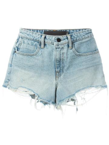 Alexander Wang Detroyed Denim Shorts