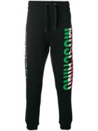 Moschino Italian Logo Track Trousers - Black