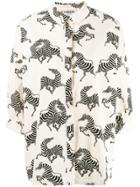 Essentiel Antwerp Zebra Print Shirt - Neutrals