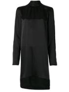 Ann Demeulemeester Roll Neck Shift Dress - Black