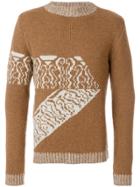 A.p.c. Embroidered Knitted Sweater - Brown