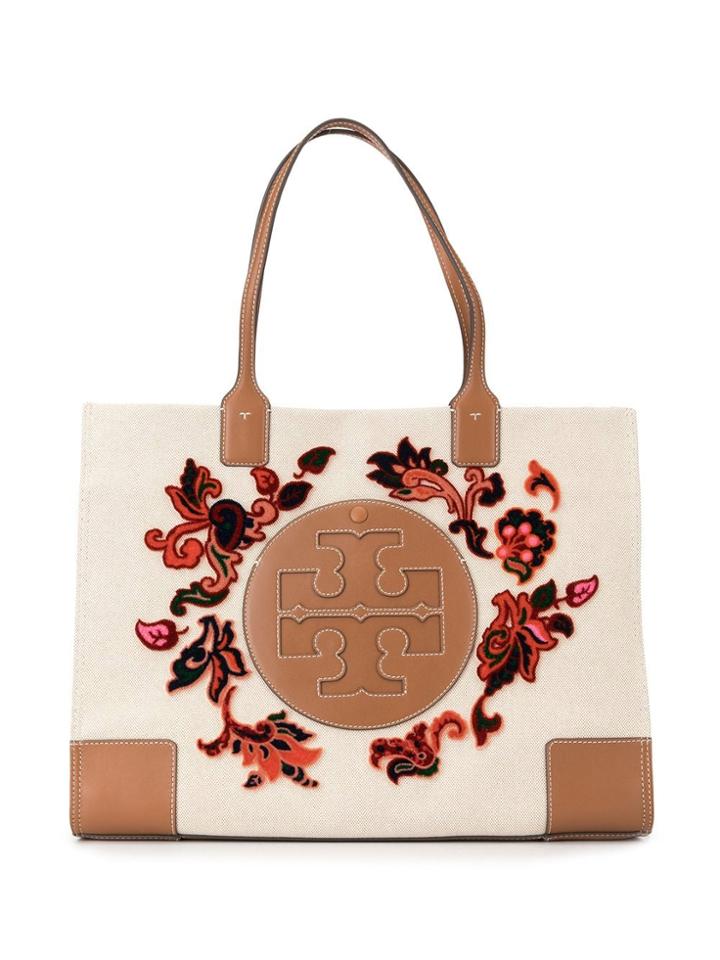 Tory Burch Ella Fil Coupé Tote - Brown