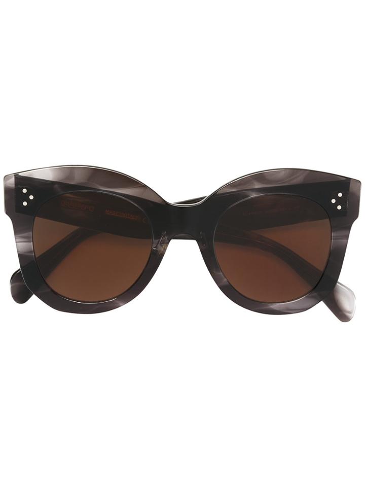 Céline Eyewear Oversized Sunglasses - Black
