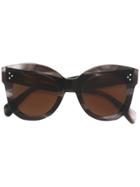 Céline Eyewear Oversized Sunglasses - Black