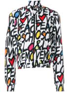 Love Moschino Zipped Sweatshirt - White