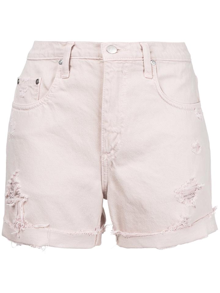 Nobody Denim Mondo Short Blushing Shorts - Pink & Purple