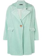 Phisique Du Role Velvet Corduroy Coat - Green