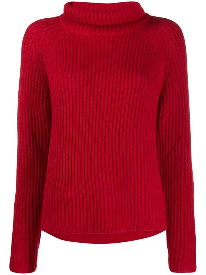 Sminfinity Roll Neck Jumper - Red