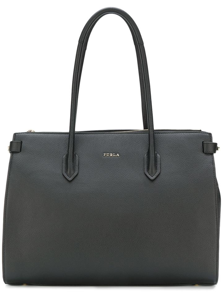 Furla Medium Pin Tote Bag - Black