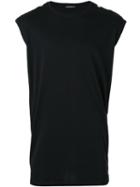 Balmain - Round Neck Tank Top - Men - Cotton - L, Black, Cotton