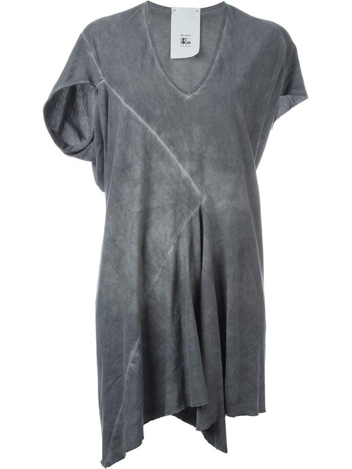 Lost & Found Rooms Asymmetric Dress, Women's, Size: Small, Grey, Cotton