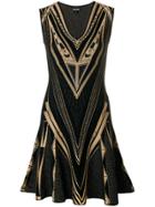 Just Cavalli Intarsia-knit Dress - Black