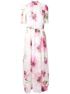 Blugirl Floral Print Turtleneck Maxi Dress - White