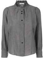 Isabel Marant Étoile - Melphine Blouse - Women - Viscose/wool - 38, Grey, Viscose/wool