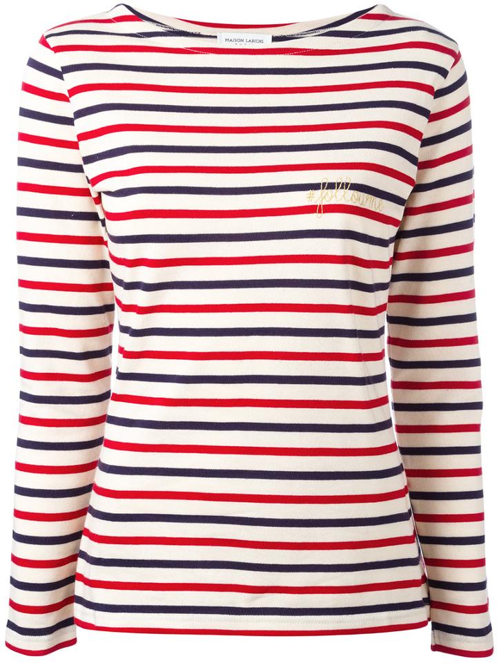 Maison Labiche #followme Long Sleeved Top, Women's, Size: Small, Cotton
