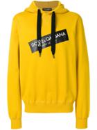 Dolce & Gabbana Logo Print Hoodie - Yellow & Orange