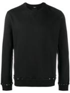 Valentino Rockstud Sweatshirt, Men's, Size: Large, Black, Cotton/polyamide/brass
