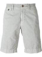 Incotex Stretch Bermuda Shorts, Men's, Size: 38, Grey, Cotton/spandex/elastane