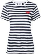 Zoe Karssen - Sucker Embroidered T-shirt - Women - Cotton/linen/flax - S, White, Cotton/linen/flax