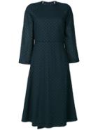 Cédric Charlier Broderie Anglaise Dress - Blue