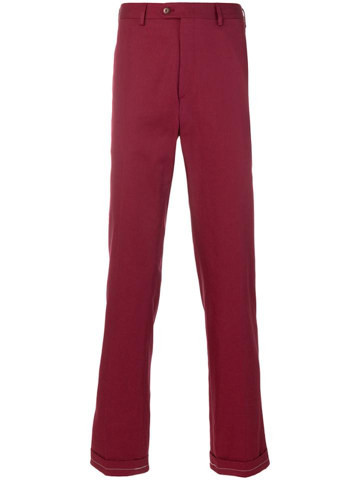 Brioni Loose Fit Trousers - Red