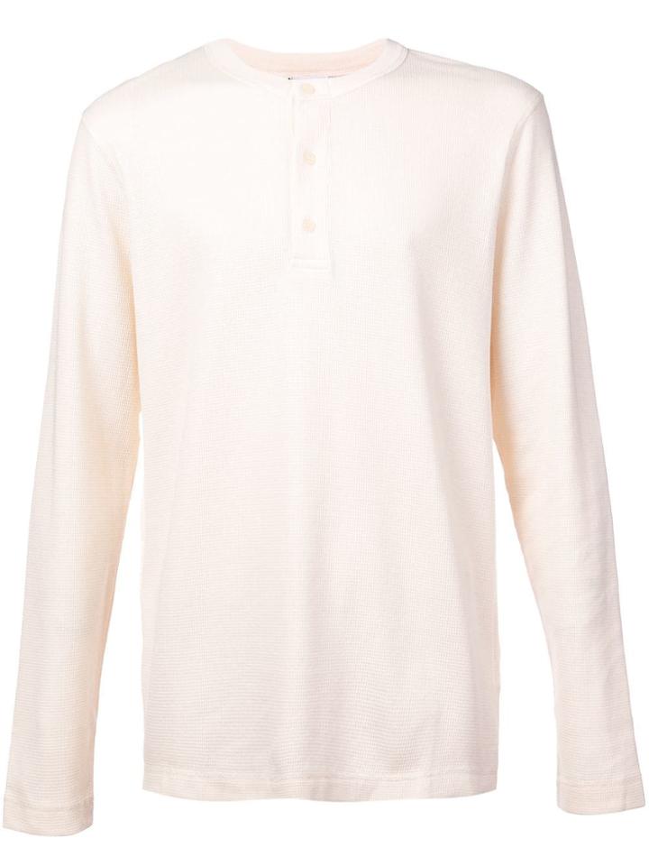 Sunspel Grandad T-shirt - White