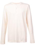 Sunspel Grandad T-shirt - White