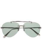 Brioni Tinted Aviator Sunglasses - Green