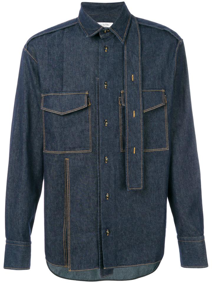 Valentino Double Pocket Shirt - Blue