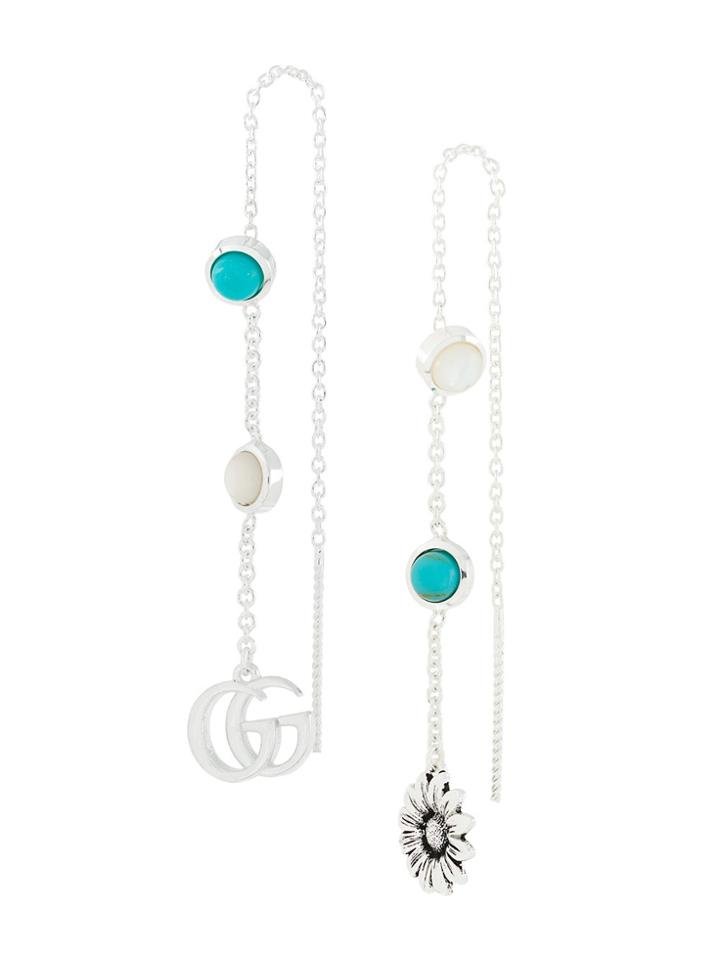 Gucci Hanging Chain Earring - Metallic