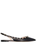 Valentino Valentino Garavani Rockstud Slingback Ballerina Shoes -