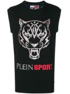 Plein Sport Logo Print Sports T-shirt - Black