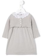 Tartine Et Chocolat Frilled Collar Knit Dress, Newborn Girl's, Size: 1 Mth, Grey