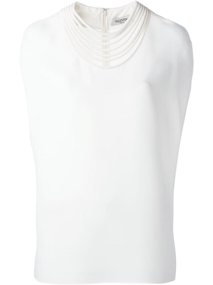 Valentino Multi Strand Collar Cape Top