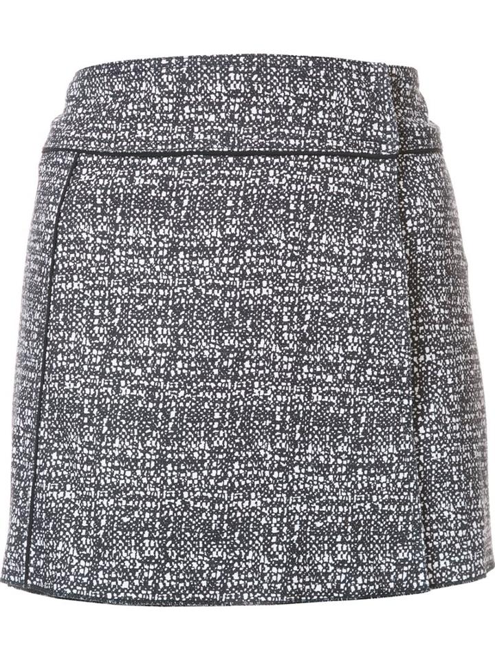 Misha Nonoo 'jelila' Mini Skirt, Women's, Size: Medium, Black, Cotton/spandex/elastane