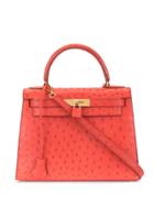 Hermès Vintage Kelly 28 Ostrich Red 2way