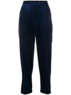 Barena Cropped Corduroy Trousers - Blue