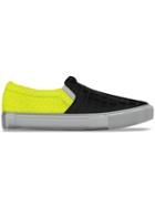 Myswear Maddox Slip-on Sneakers, Men's, Size: 43, Yellow/orange, Crocodile Leather/ostrich Leather/rubber