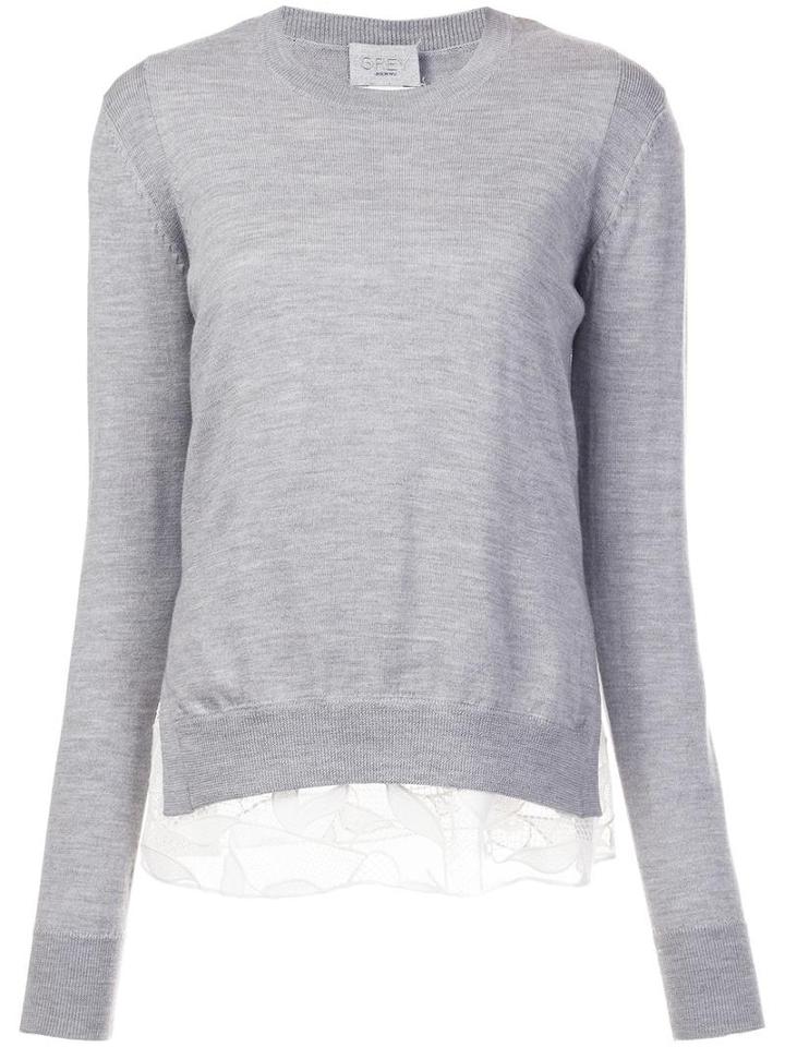 Grey Jason Wu Crew Neck Jumper, Women's, Size: Small, Merino