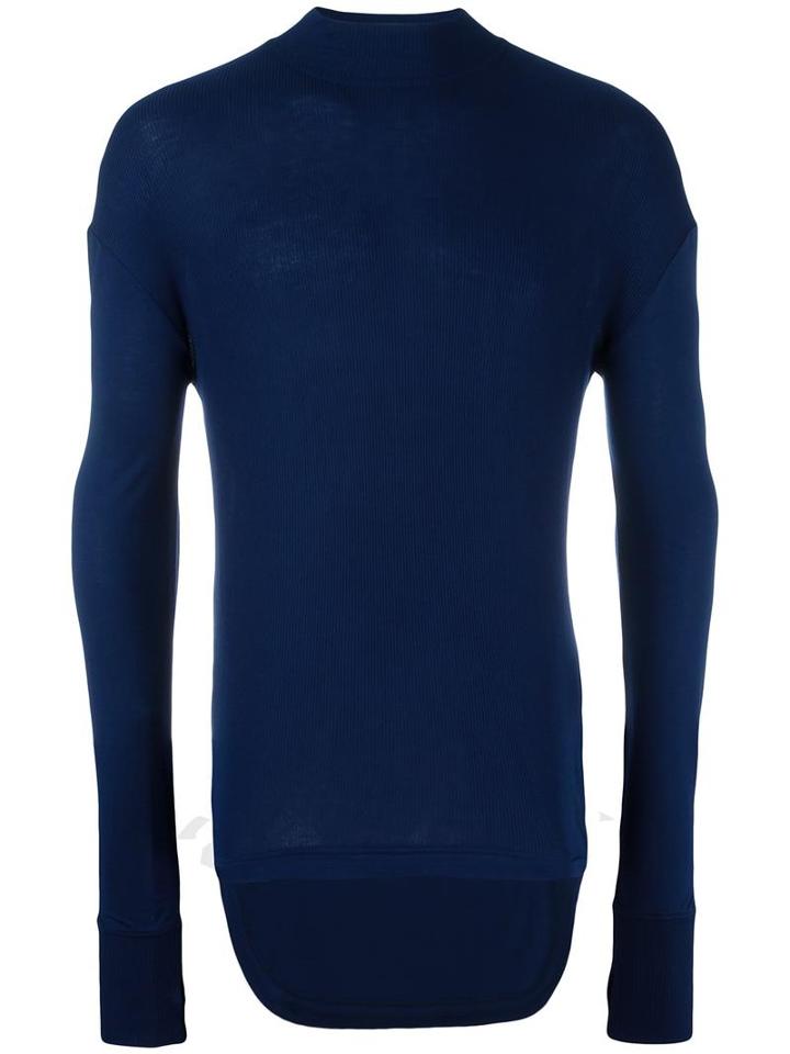Diesel Black Gold Crew Neck Jumper, Men's, Size: Small, Blue, Rayon