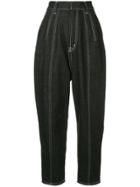 G.v.g.v. Contrast Stitch Trousers - Black