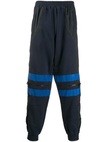 U.p.w.w. Stripe Panel Loose Fit Trousers - Blue