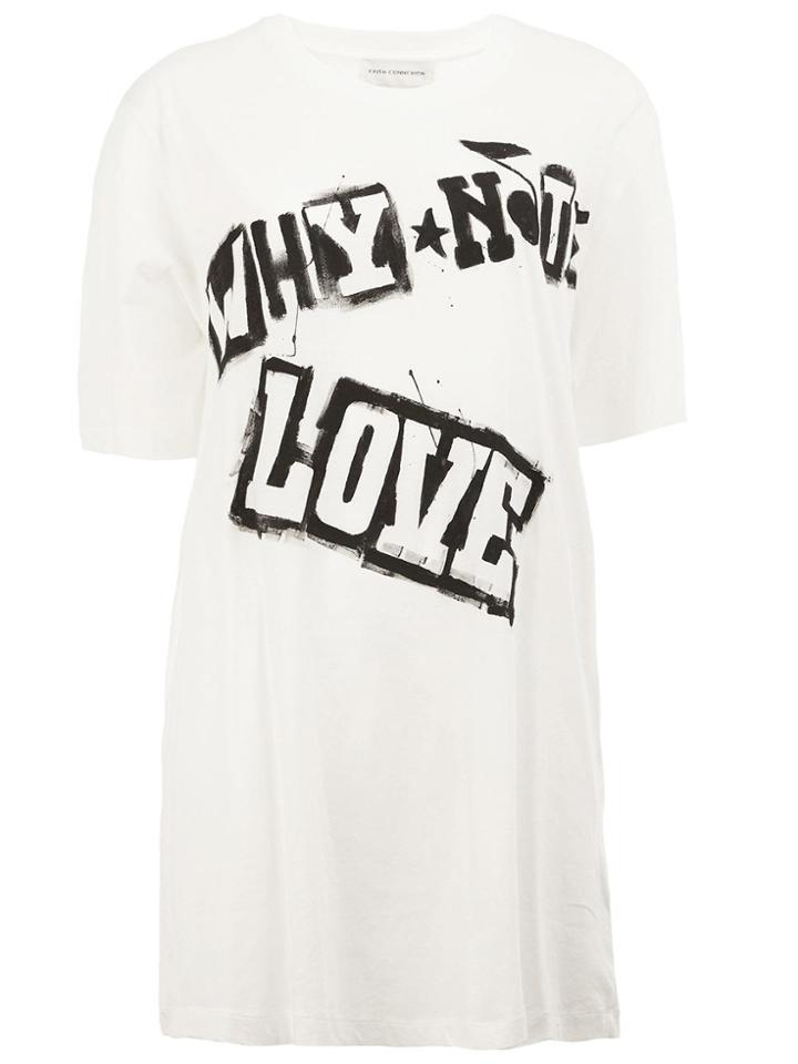 Faith Connexion 'love' Print T-shirt - White