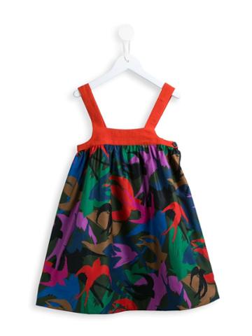 Rykiel Enfant Bird Print Dress, Girl's, Size: 12 Yrs, Blue