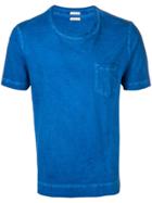 Massimo Alba Washed Crew Neck T-shirt - Blue