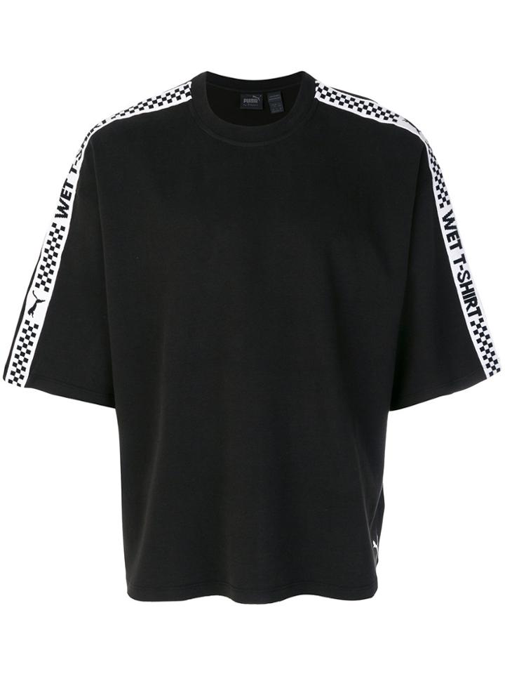 Puma Oversized Side Stripe T-shirt - Black
