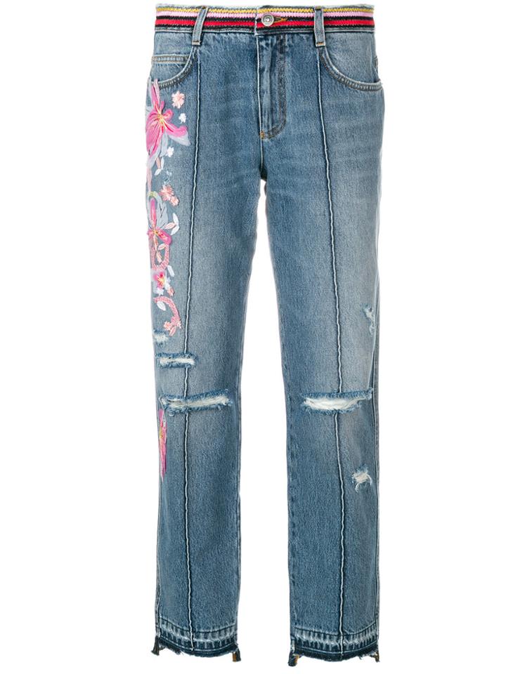 Ermanno Scervino Embroidered Jeans - Blue