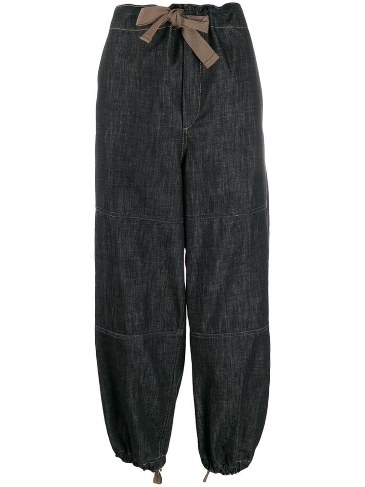 Brunello Cucinelli High-waisted Trousers - Black